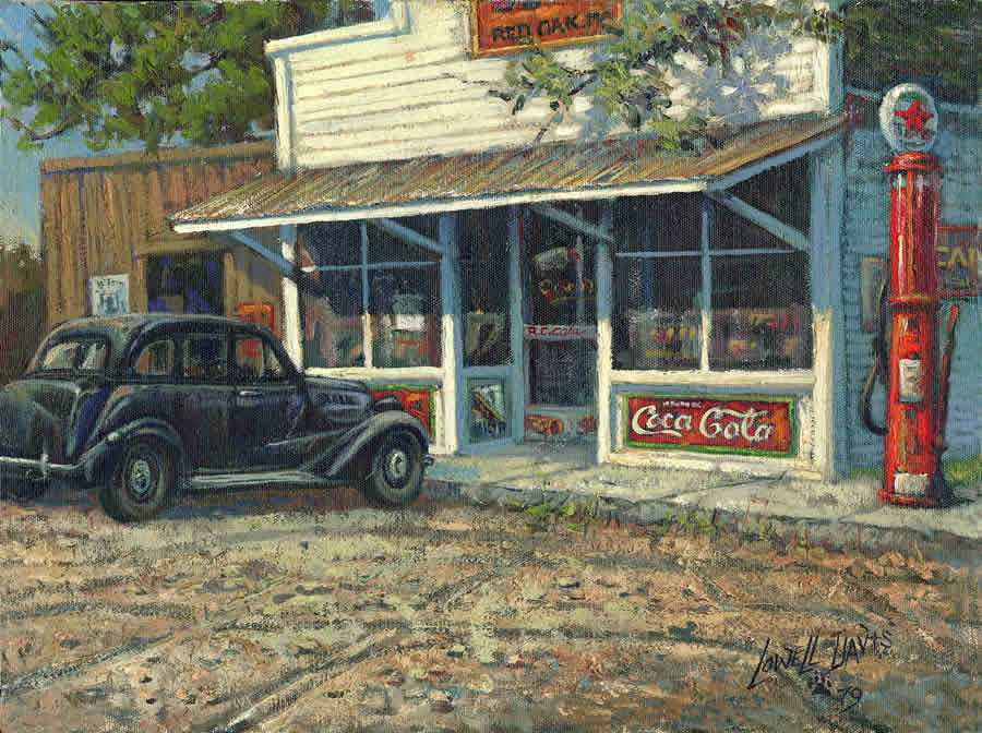 red oak ii general store - lowell davis art, collectibles and books